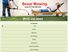 Tablet Screenshot of bexarmowing.com